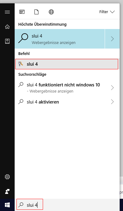 SLUI 4 Befehl